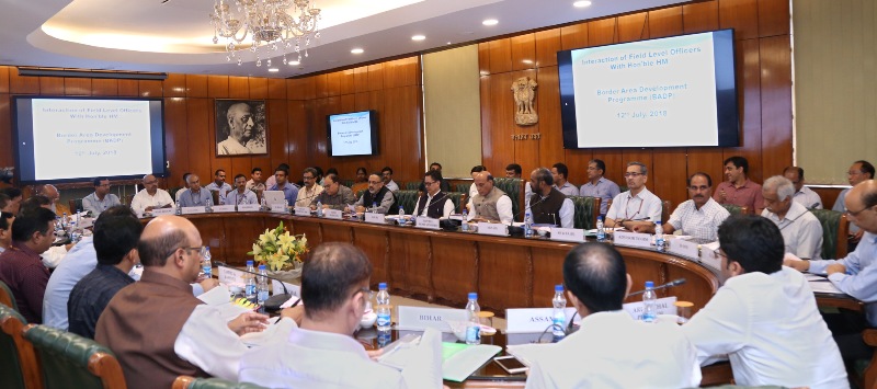  Rajnath Singh reviews the Border Area Development Programme  