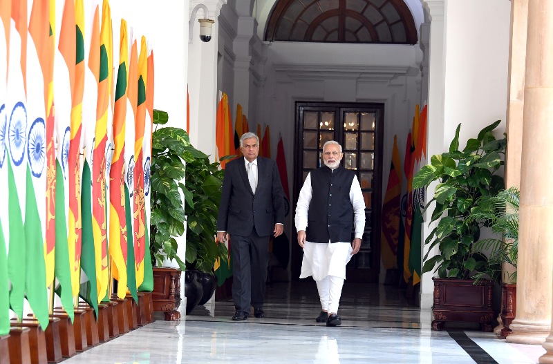 The Prime Minister of the Democratic Socialist Republic of Sri Lanka, Ranil Wickremesinghe visits in India