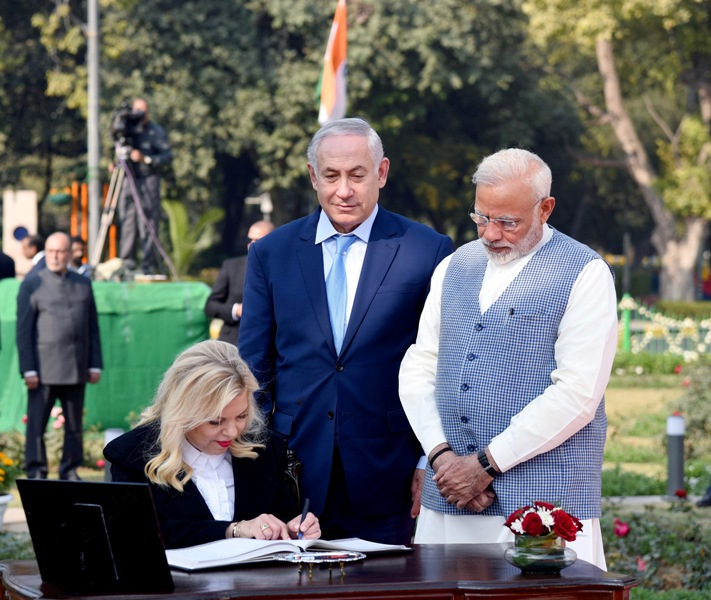 Israel PM Netanyahu visits India