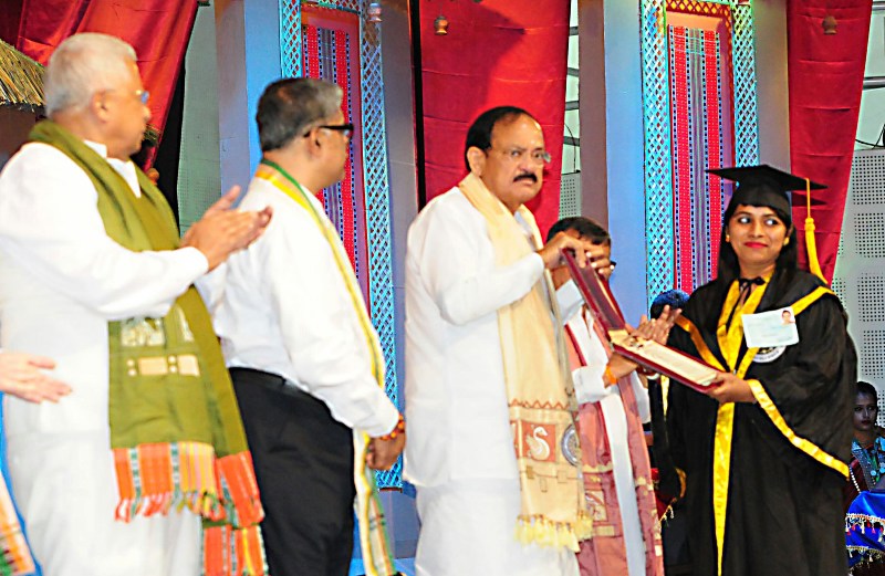 VP addressing the Convocation of Tripura University, in Agartala, Tripura