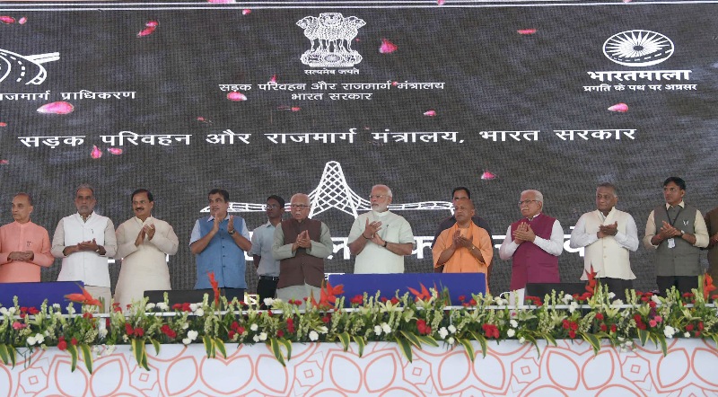 UP CM Adityanath, Governor Ram Naik welcome PM Modi at Baghpat