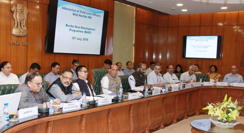  Rajnath Singh reviews the Border Area Development Programme  