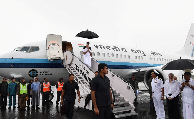 PM Modi visits flood-ravaged Kerala