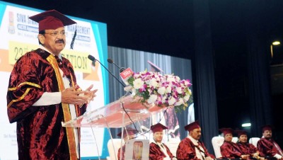 VP  M. Venkaiah Naidu Attens  Silver Jubilee Convocation of Siva Sivani Institute of Management in Hyderabad  