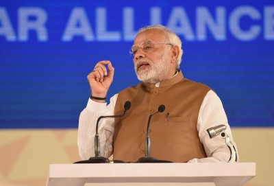  Prime Minister Narendra Modi, French President Emmanuel Macron attend  Founding Conference of International Solar Alliance