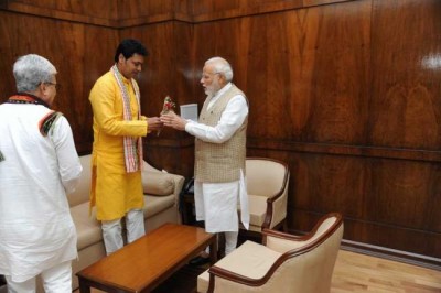Tripura CM Biplab Kumar Deb meets President Kovind,Prime Minister Modi