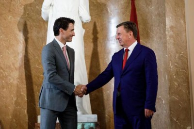 Canada PM Justin Trudeau concludes Latvia visit