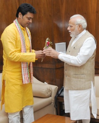  Chief Minister of Tripura, Biplab Kumar Deb  calls on PM Modi