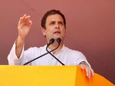 Rahul Gandhi attacks 'chowkidar' Narendra Modi over Rafale in Amethi