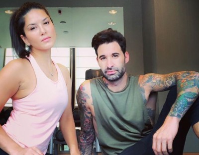 Sunny Leone  works out with Daniel, shares image on social media