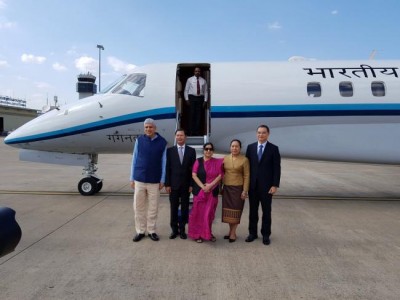 External Affairs Minister Sushma Swaraj visits Lao PDR  