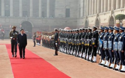 Cambodian PM in meeting with Indian PM Modi on Saturday afternoon 