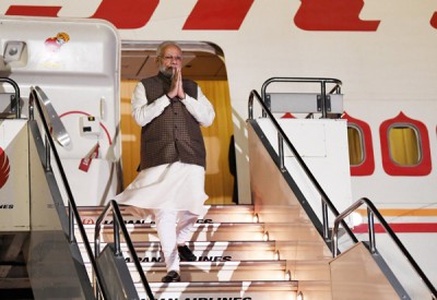 Narendra Modi arrives in Japan
