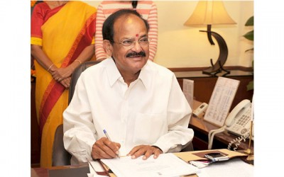 Indian culture gives divine status to â€˜alphabetâ€™: Vice President Naidu