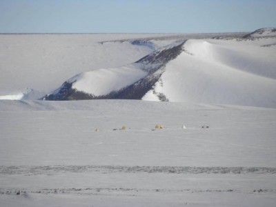 NASA scientist collects bits of the solar system from an Antarctic Glacier