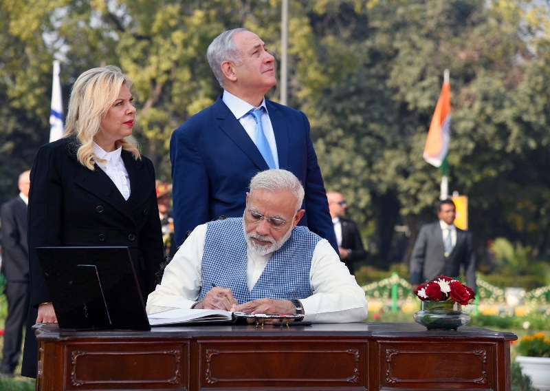 Israel PM Netanyahu visits India