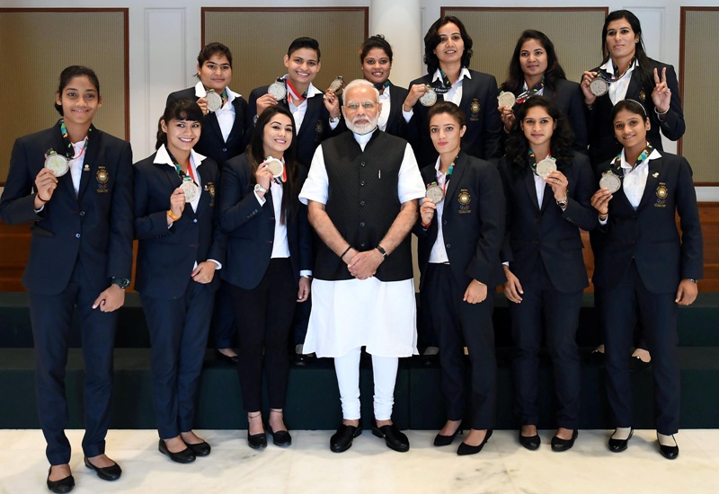 PM Modi meets Asian Games winners