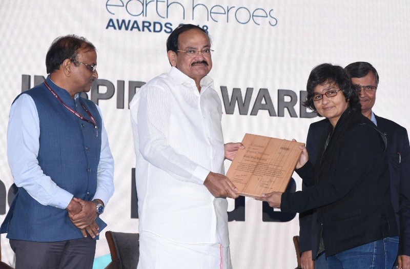 Vice-President Naidu presents Earth Heroes Awards
