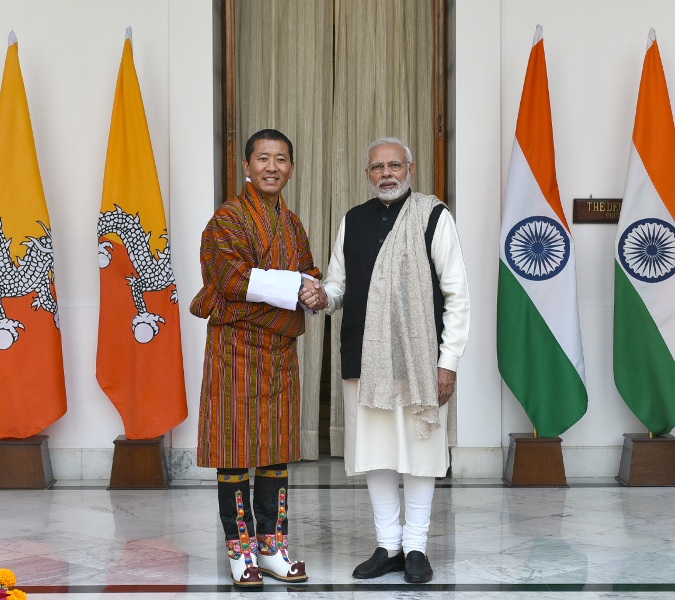 Prime Minister Narendra Modi meets Prime Minister of Bhutan Dr. Lotay Tshering
