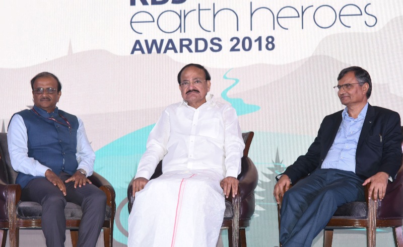Vice-President Naidu presents Earth Heroes Awards