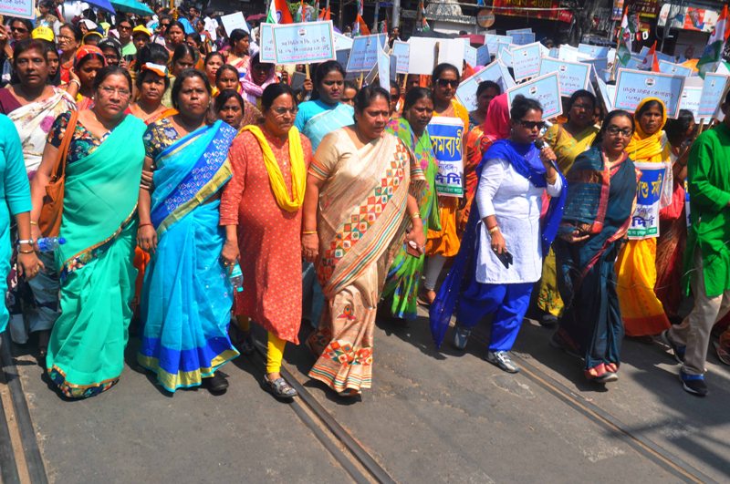  Mamata Banerjee holds rally on International Women's Day in Kolkata