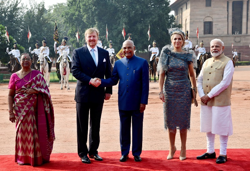 King Willem-Alexander and Queen Maxima of Netherlands pay homage to Mahatma Gandhi