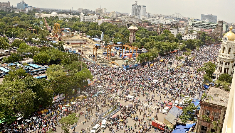 Glimpses of Mamata Banerjee's Martyrs' Day Rally in Kolkata 