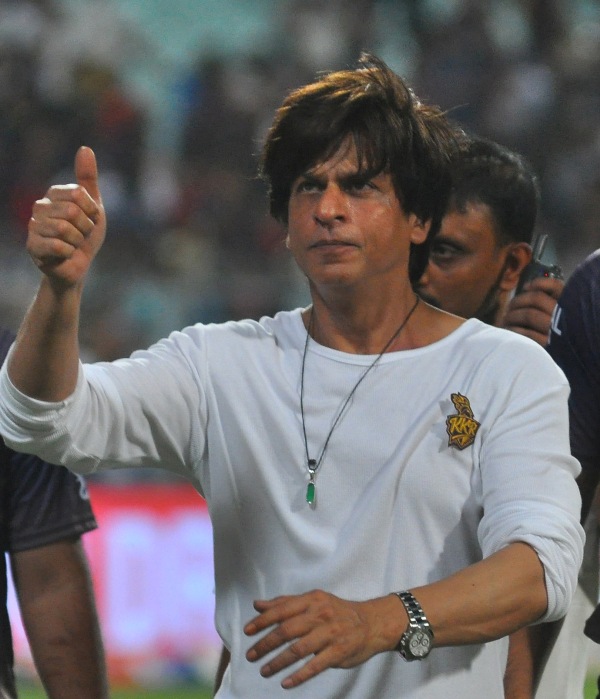 SRK at Eden Gardens after KKR beat Mumbai Indians