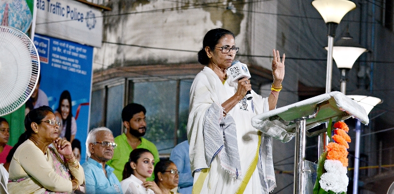 Mamata Banerjee holds public meeting in south Kolkata