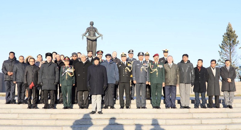 Rajnath Singh visits St Petersburg in Russia 