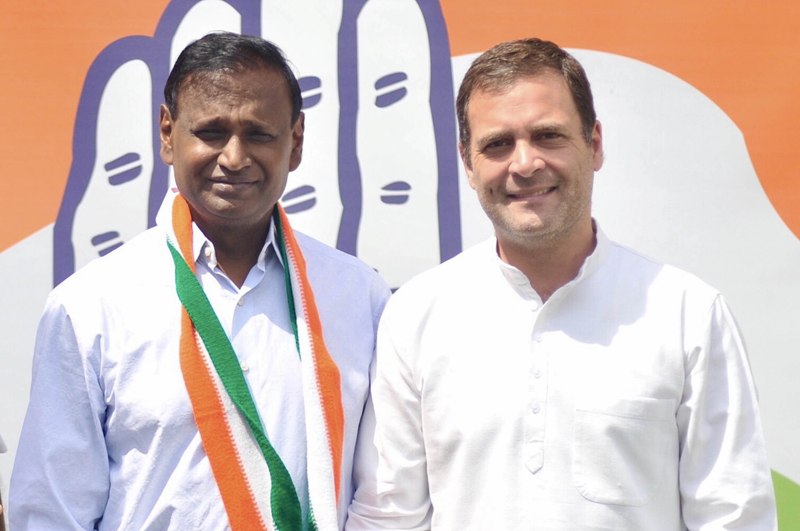 Rahul Gandhi welcomes BJP MP in partyfold