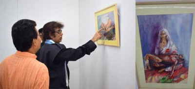 Painter Sandip Manna portrays the soul of Bengal in his recent exhibition