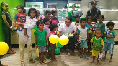 Slum kids were first guests at Jalandharâ€™s new Subway restaurant