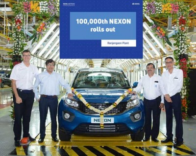 Tata Motors rolls out the 100,000th Nexon from its Ranjangaon plant