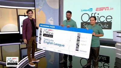 Team BigBasket scores a last minute winner to clinch the title of the inaugural â€˜LinkedIn ESPN Office Sports Quizâ€™