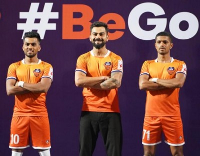 Virat Kohli unveils new home jersey of FC Goa for 2019-2020 season