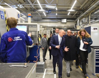 Rajnath Singh visits St Petersburg in Russia 