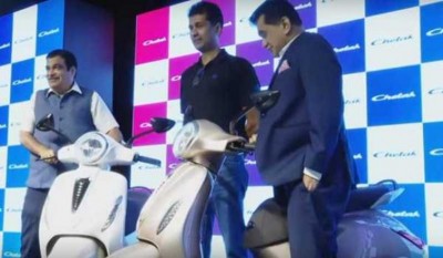 Bajaj Auto showcases all new Chetak in Goa