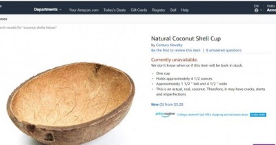 Now coconut shells sold on Amazon, netizens left amused