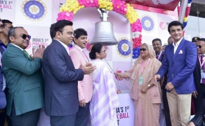Sheikh Hasina, Mamata Banerjee inaugurate Pink Ball Test at Eden Gardens