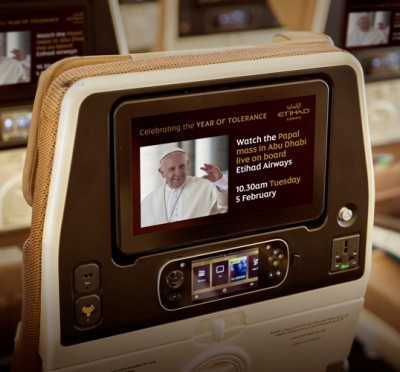 Etihad aviation group celebrates Pope Francis' first visit to Arabian Gulf  