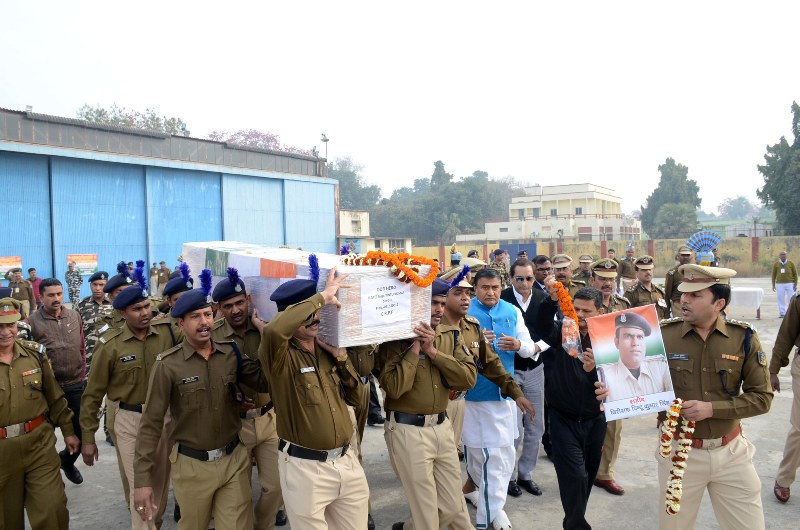 A tribute to a CRPF man killed in Kashmir encounter