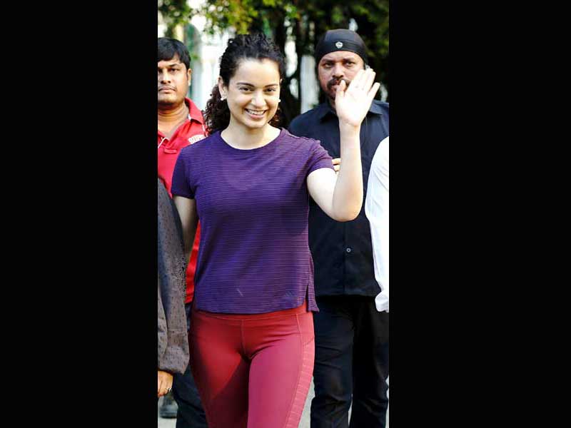 National award-winning actor Kangana Ranaut shoots for the film 'Panga' 