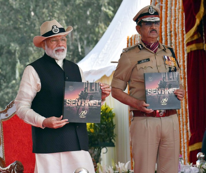 PM Modi attends  Central Industrial Security Forces Raising Day