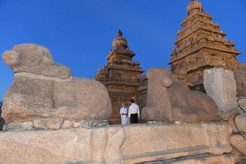 Modi, Jinping talk and pose for camera at Mamallapuram UNESCO World Heritage Site