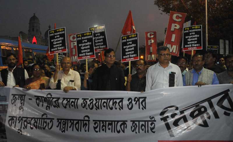 India protests Pulwama attack