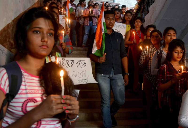 India protests Pulwama attack