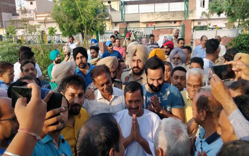 Arvind Kejriwal campaigns in Punjab