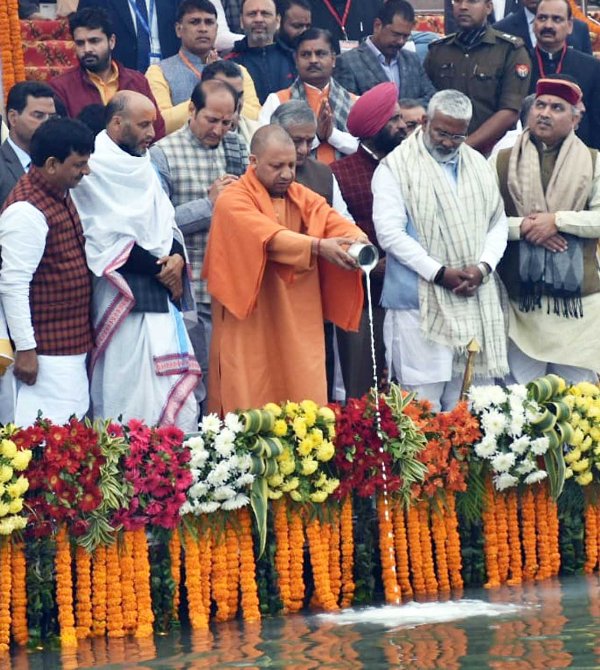 UP CM Yogi Adityanath inaugurates Ganga Yatra in Bijnor
