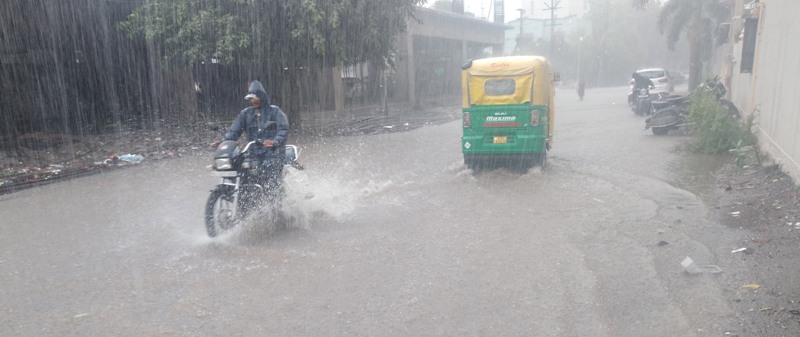 Water-logging in Rajkot